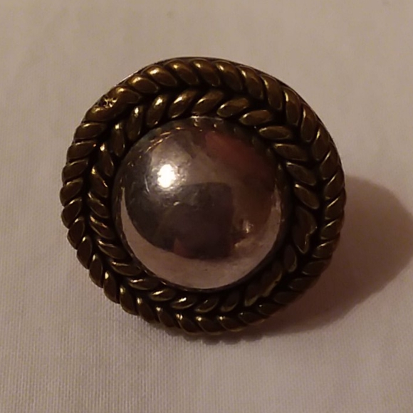 Large Sterling Silver braided earrings. - Picture 2 of 4